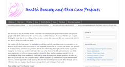 Desktop Screenshot of healthbeautyandskincareproducts.com