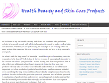 Tablet Screenshot of healthbeautyandskincareproducts.com